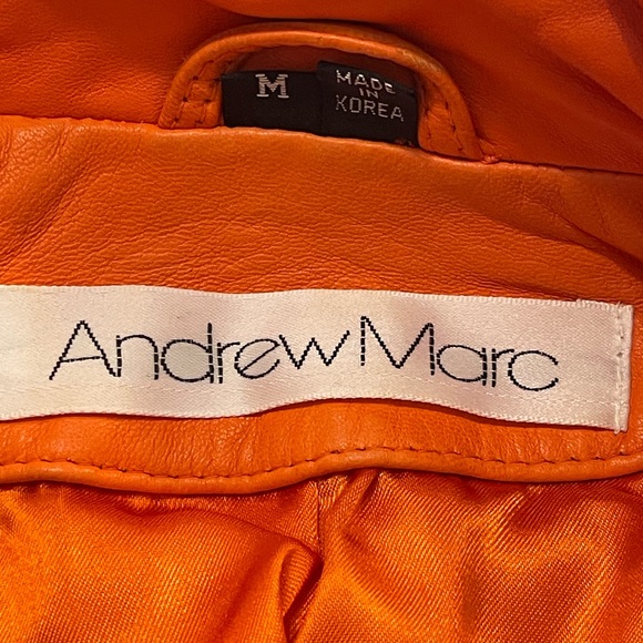 Vintage Andrew Marc orange leather jacket - Picture 7 of 7